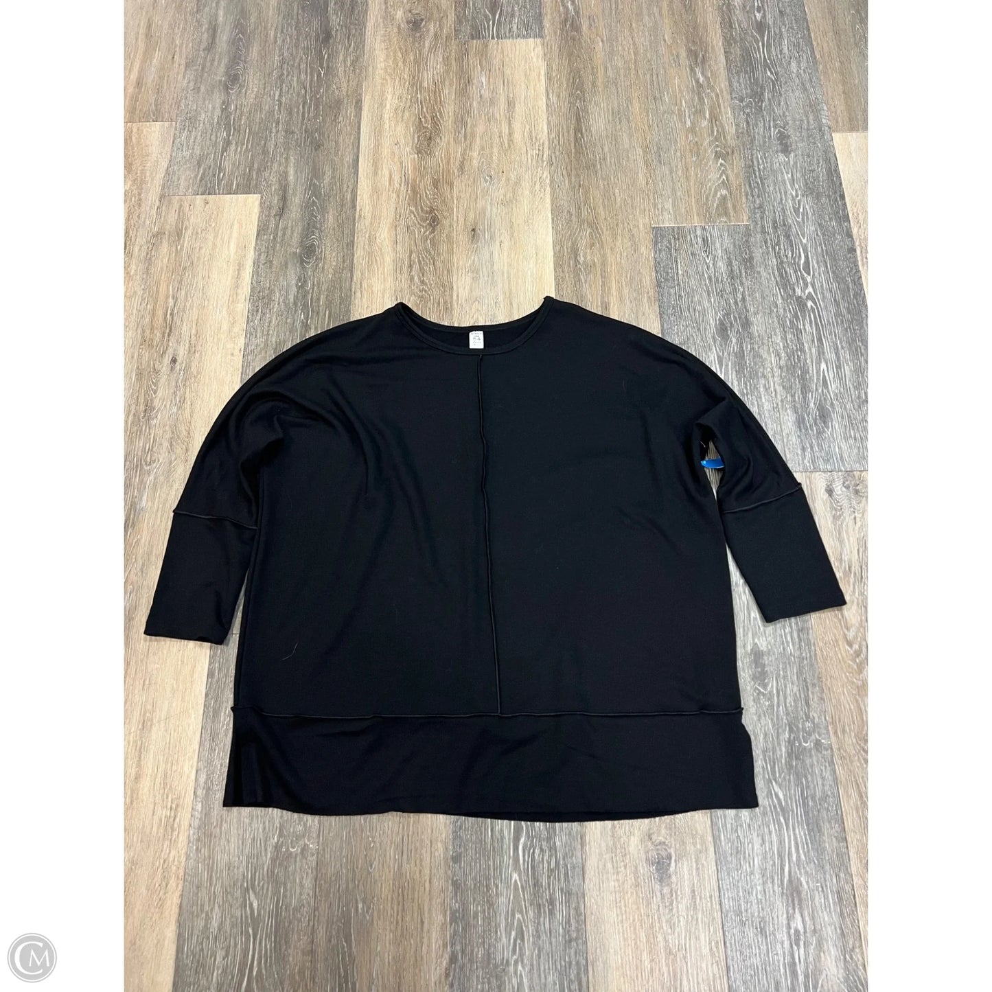 Top Long Sleeve By Spanx In Black, Size: L