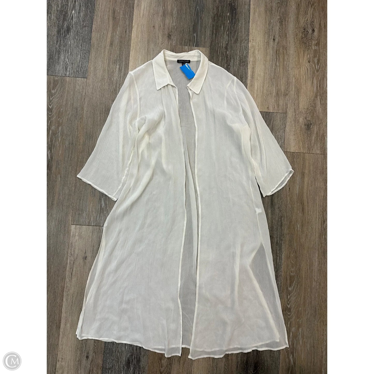 Tunic Long Sleeve By Eileen Fisher In White, Size: M