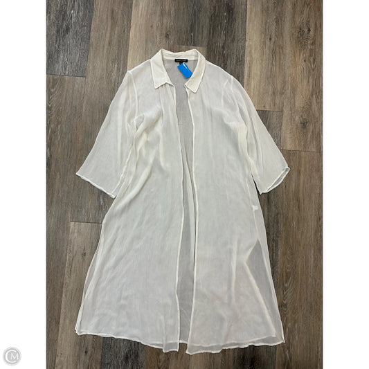 Tunic Long Sleeve By Eileen Fisher In White, Size: M