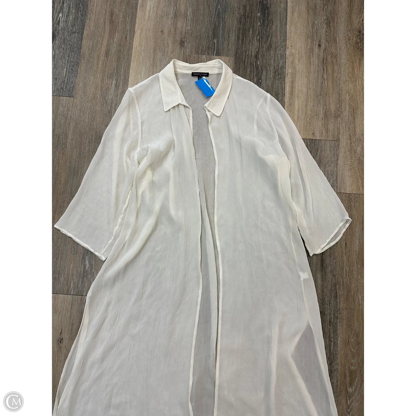 Tunic Long Sleeve By Eileen Fisher In White, Size: M