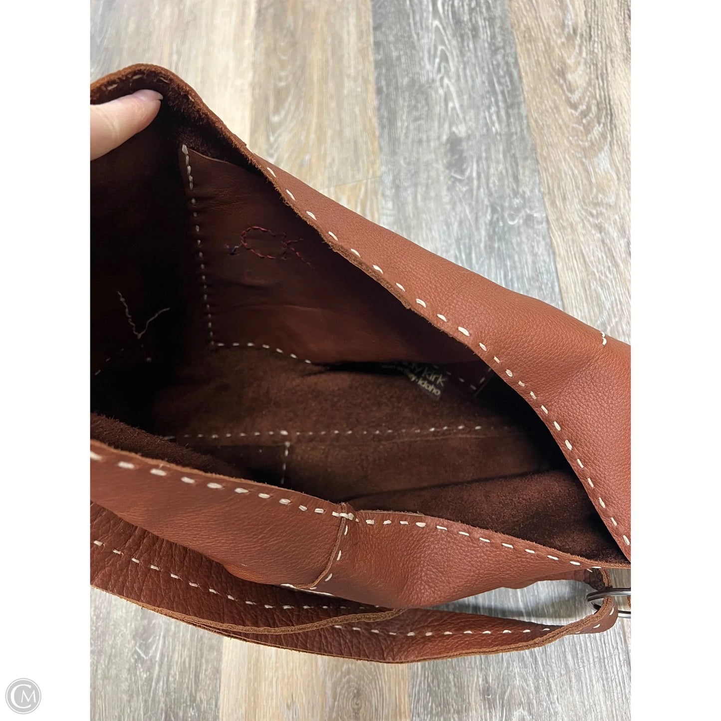 Tote Leather By Cindy Kirk, Size: Large