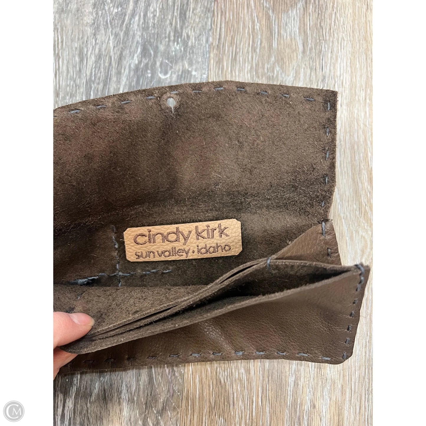 Wallet Leather By Cindy Kirk, Size: Medium