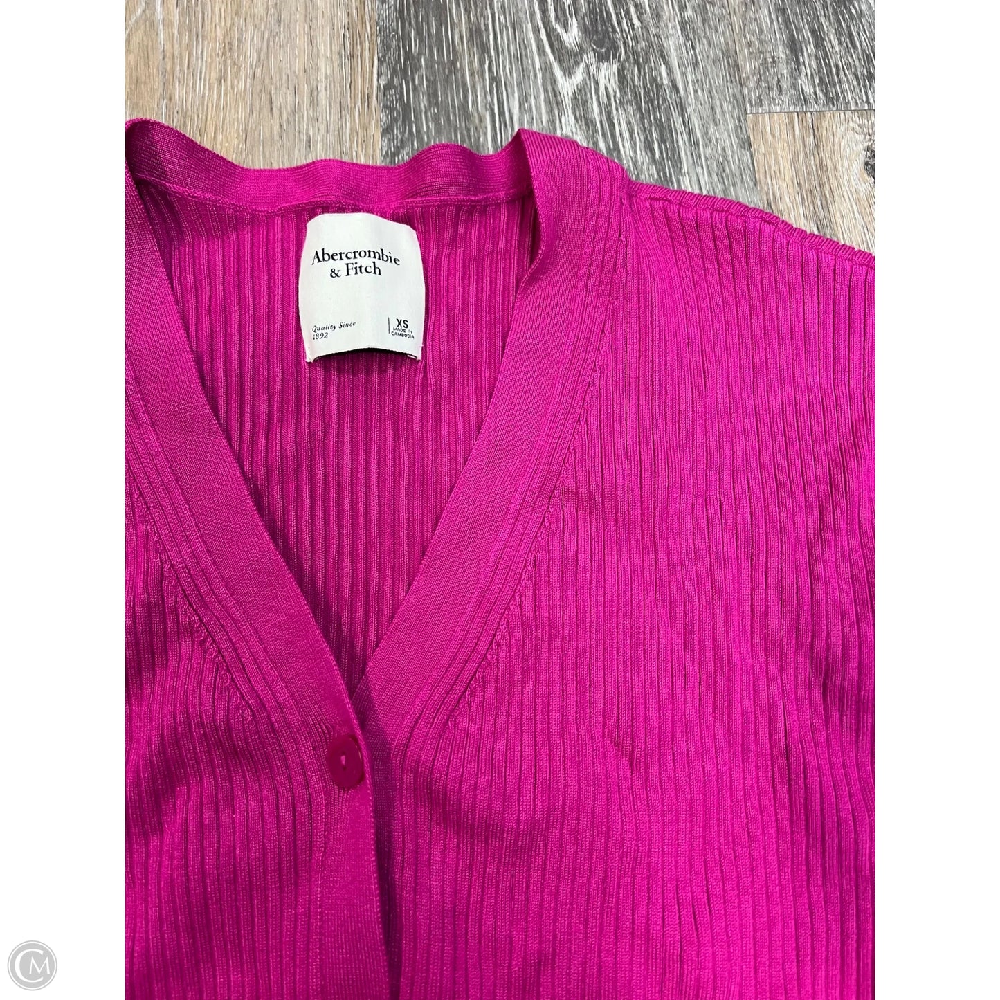 Sweater Cardigan By Abercrombie And Fitch In Pink, Size: Xs