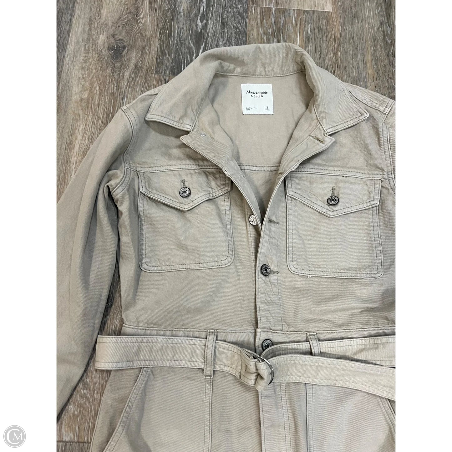 Jumpsuit By Abercrombie And Fitch In Tan Denim, Size: S