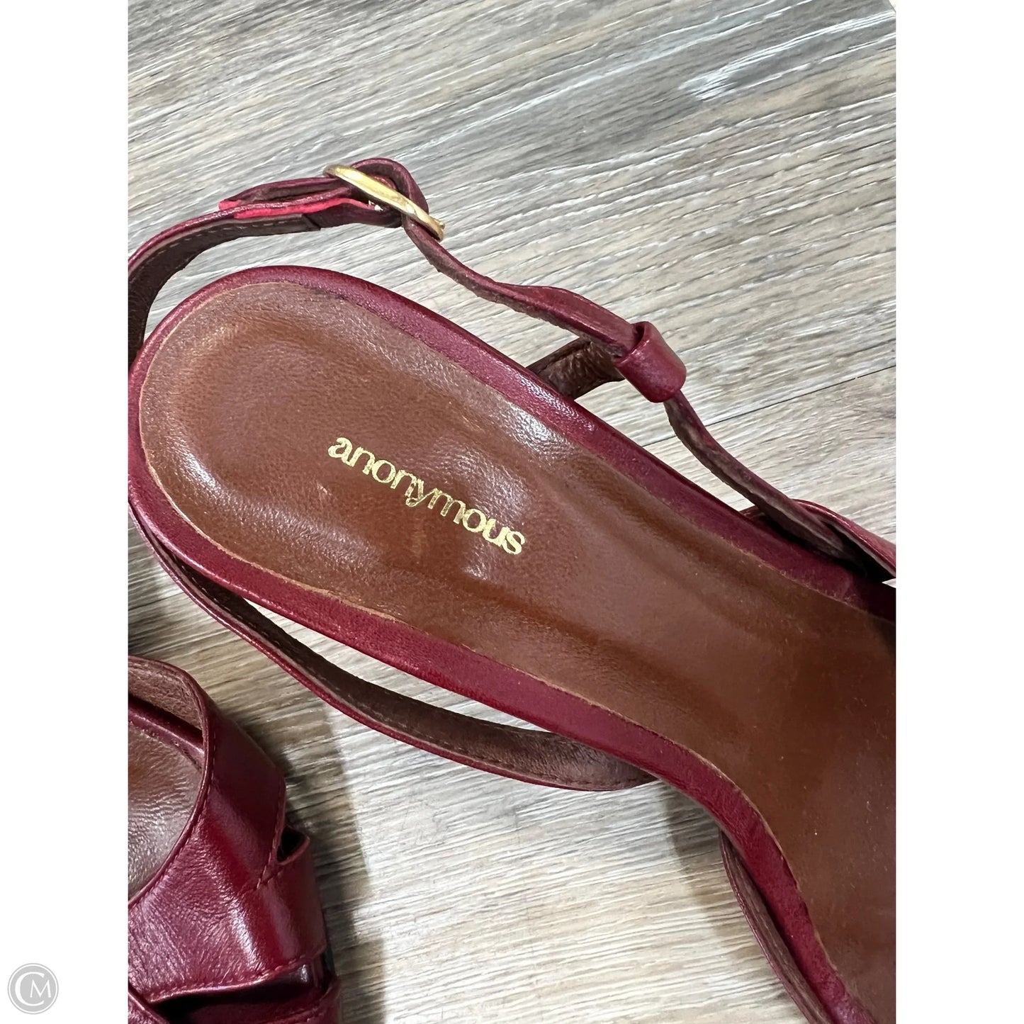 Shoes Heels Block By Anonymous In Red, Size: 8.5