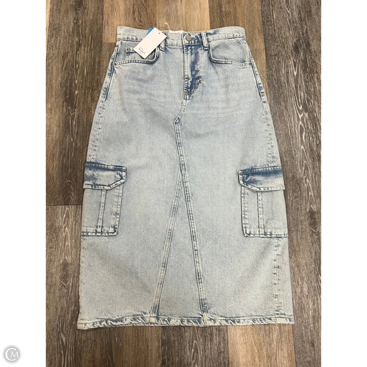 Skirt Midi By Rails In Blue Denim, Size: 01/25