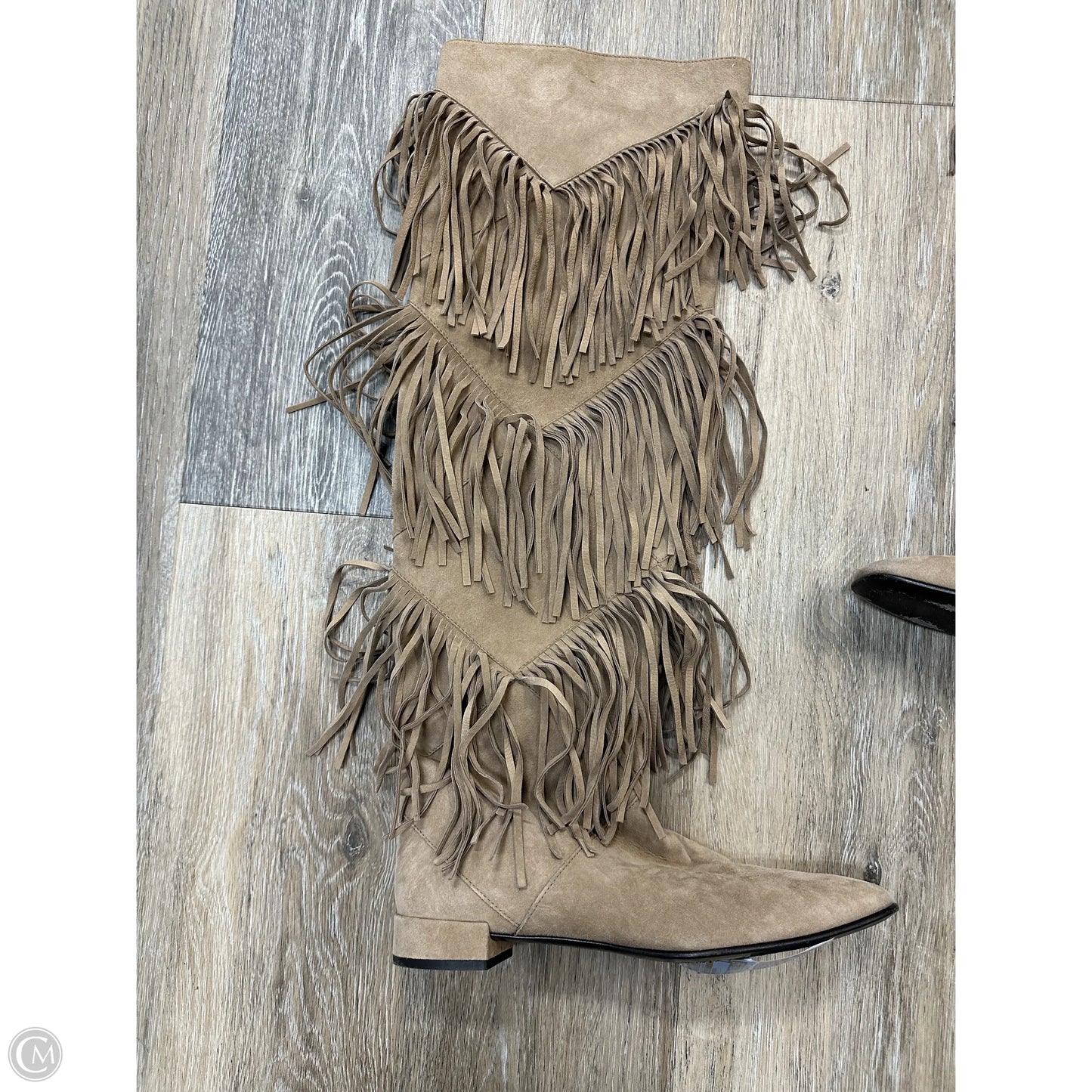 Boots Designer By Roger Vivier In Tan, Size: 5.5