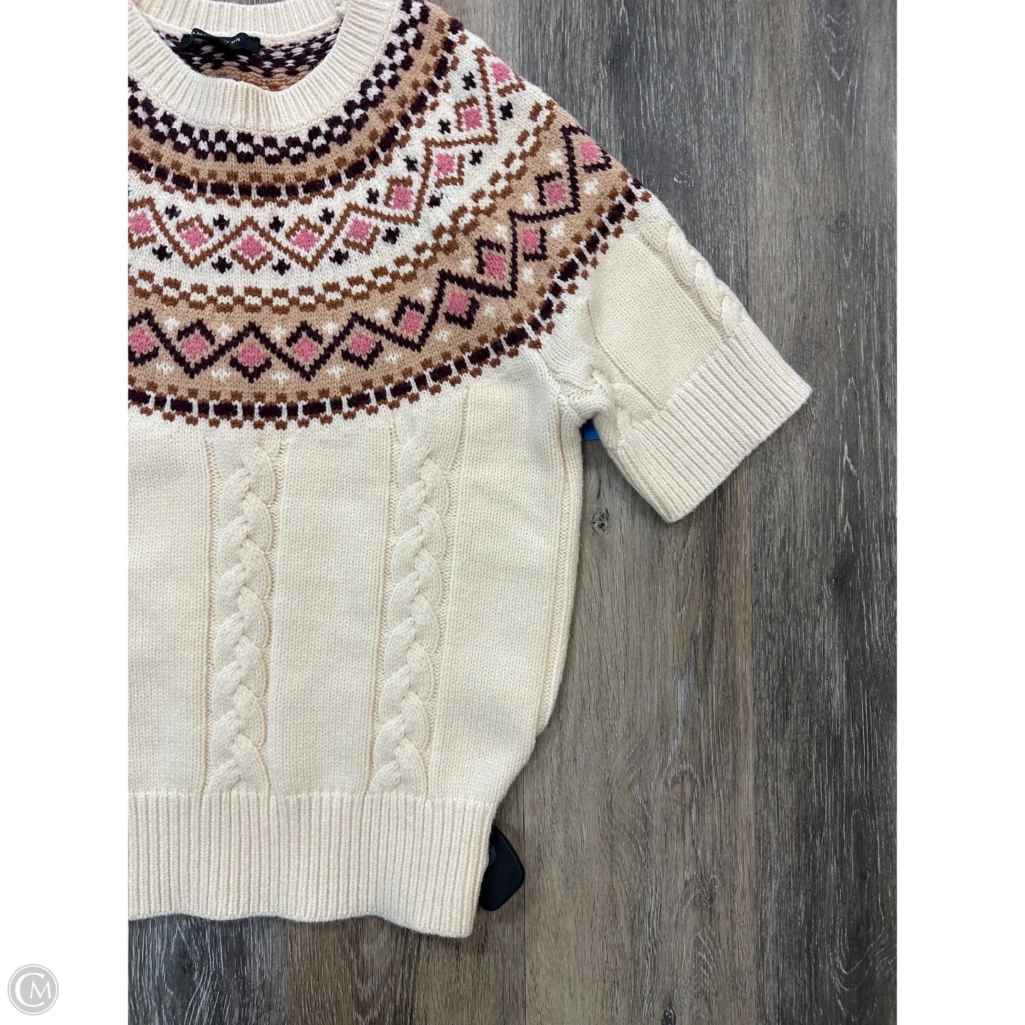 Sweater By Ann Taylor In Cream, Size: S