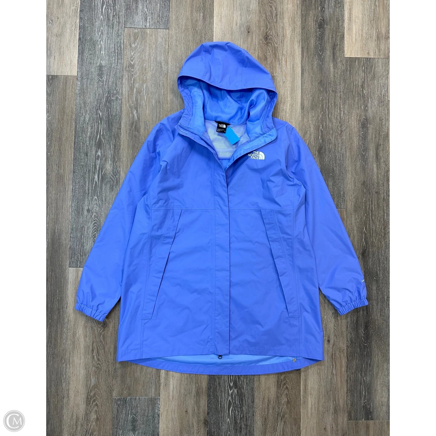 Coat Raincoat By The North Face In Blue, Size: 1x