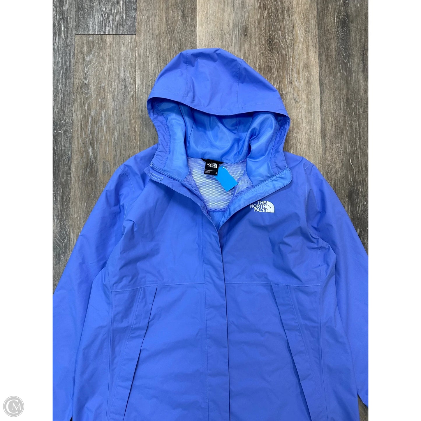 Coat Raincoat By The North Face In Blue, Size: 1x