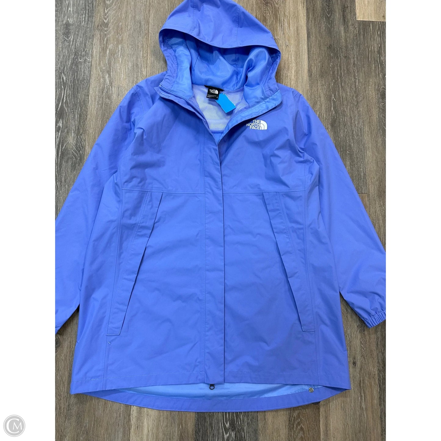 Coat Raincoat By The North Face In Blue, Size: 1x