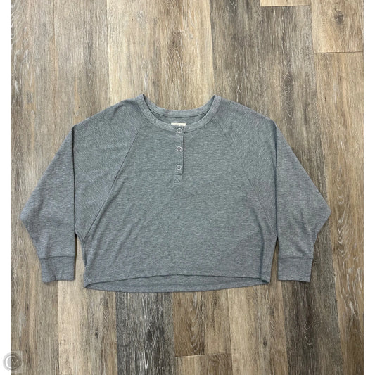 Top Long Sleeve By Chaser In Grey, Size: M