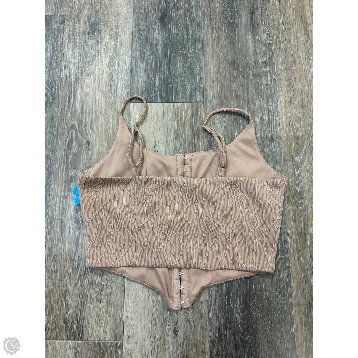 Top Sleeveless By Willow & Root In Tan, Size: S