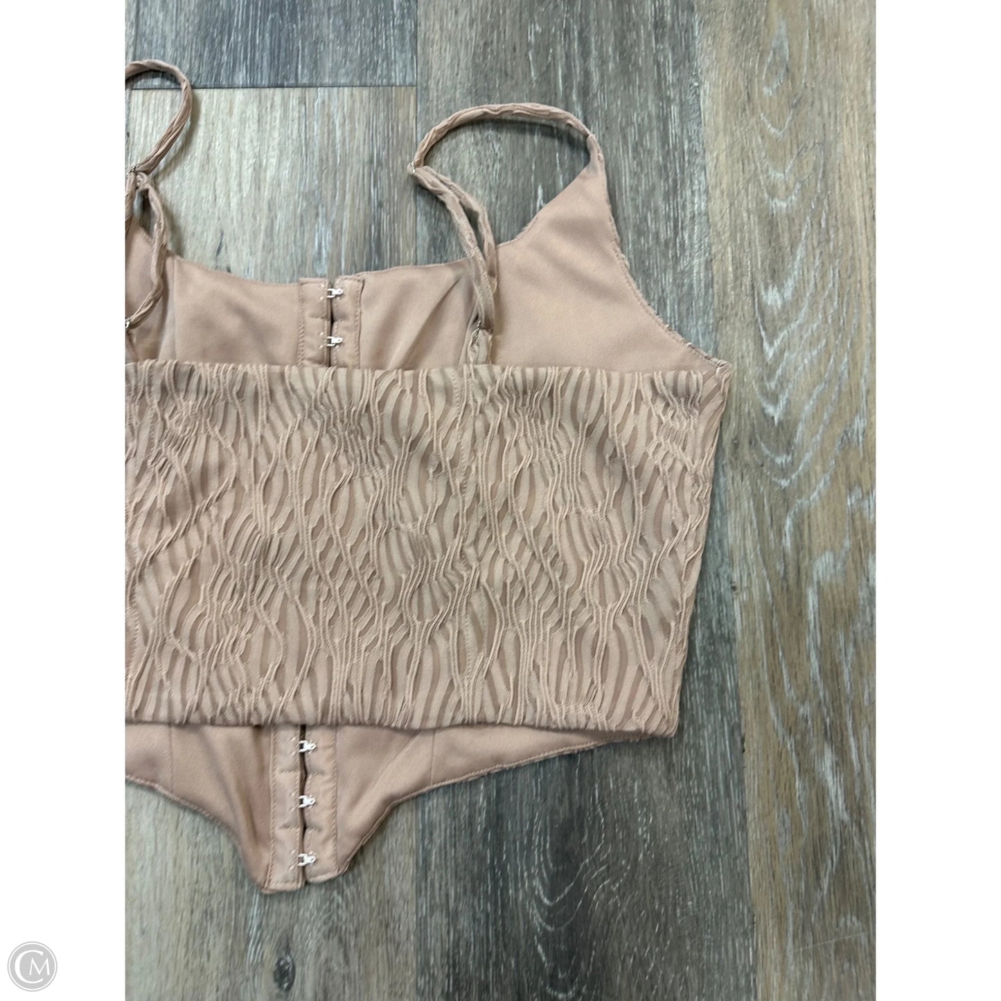 Top Sleeveless By Willow & Root In Tan, Size: S