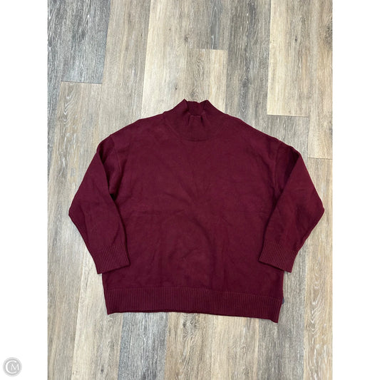Sweater By Banana Republic In Maroon, Size: Xl