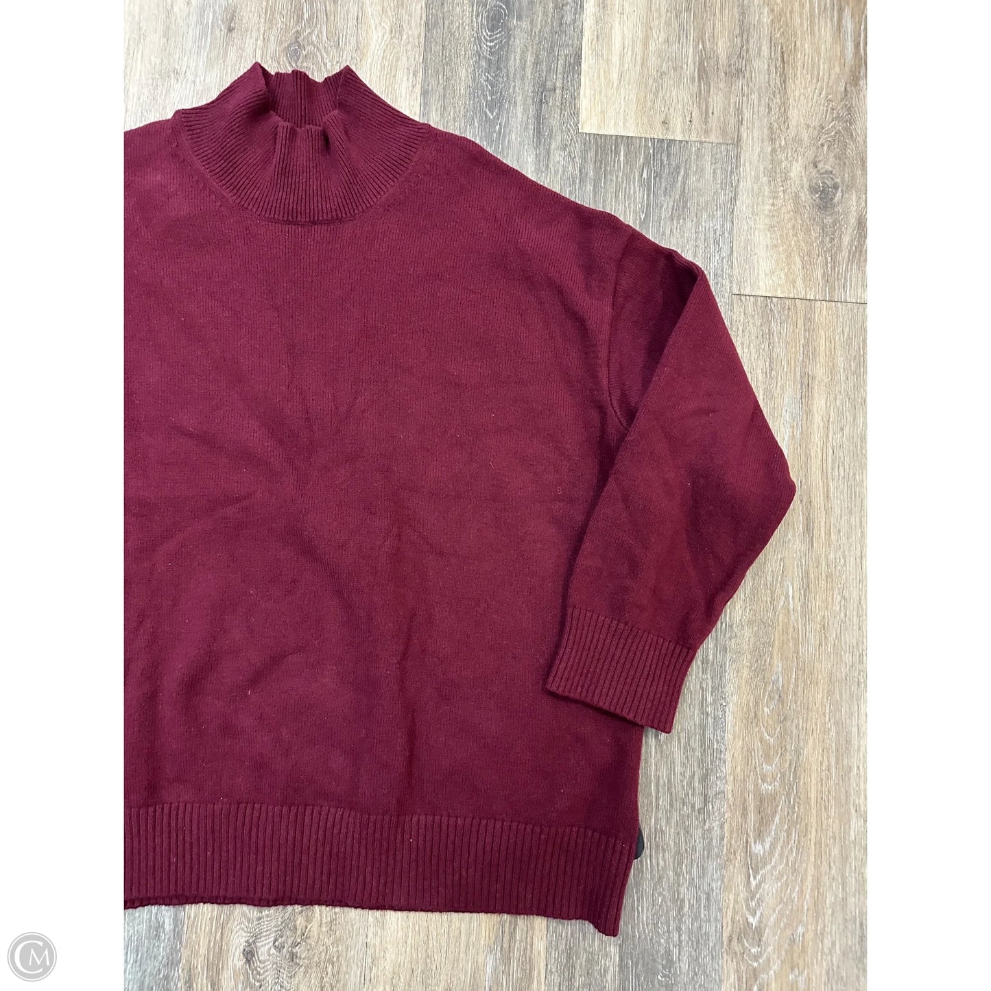 Sweater By Banana Republic In Maroon, Size: Xl