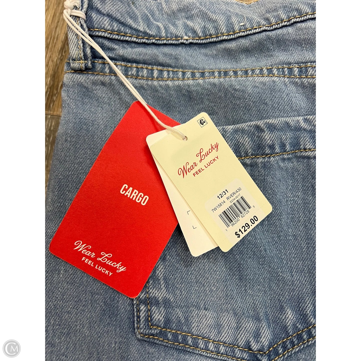 Jeans Wide Leg By Lucky Brand In Blue Denim, Size: 12