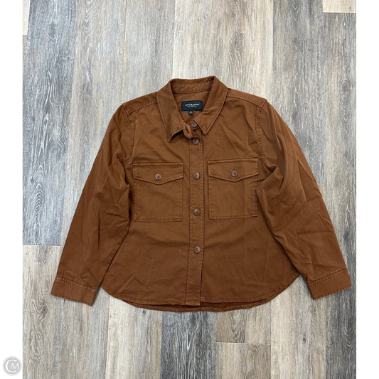 Jacket Denim By Liverpool In Brown, Size: Xl