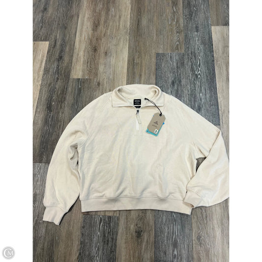 Athletic Sweatshirt Collar By Prana In Cream, Size: L