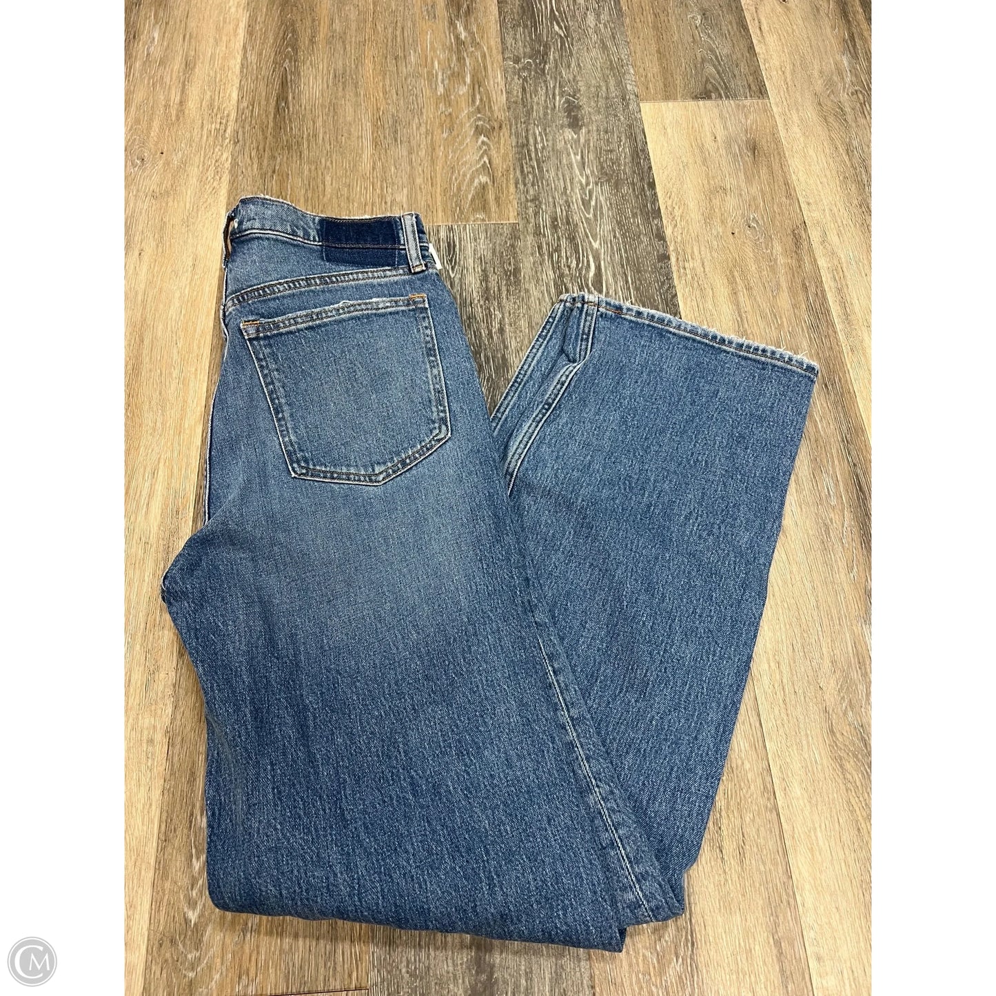 -Jeans Straight By Abercrombie And Fitch In Blue Denim, Size: 10l