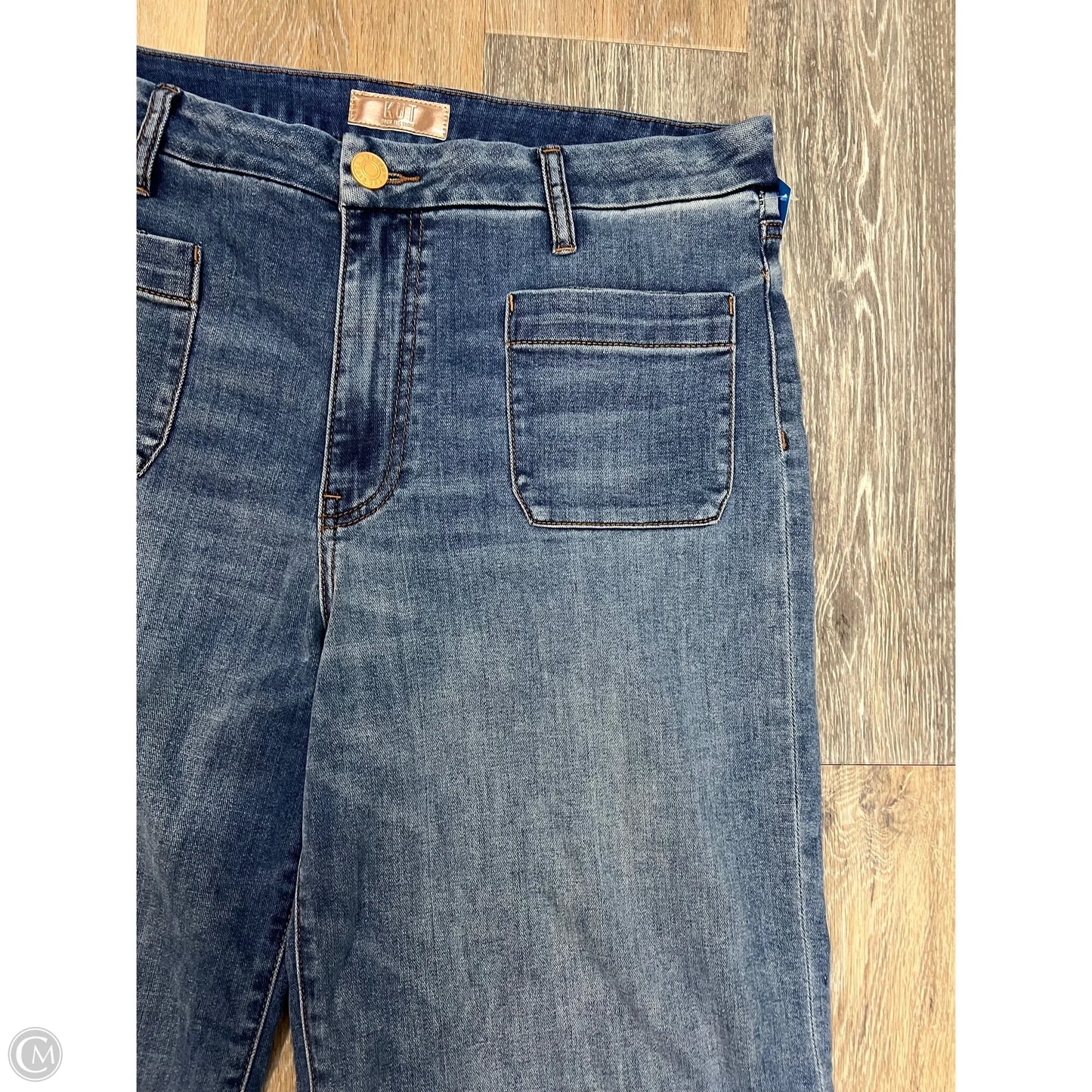 -Jeans Wide Leg By Kut In Blue Denim, Size: 12