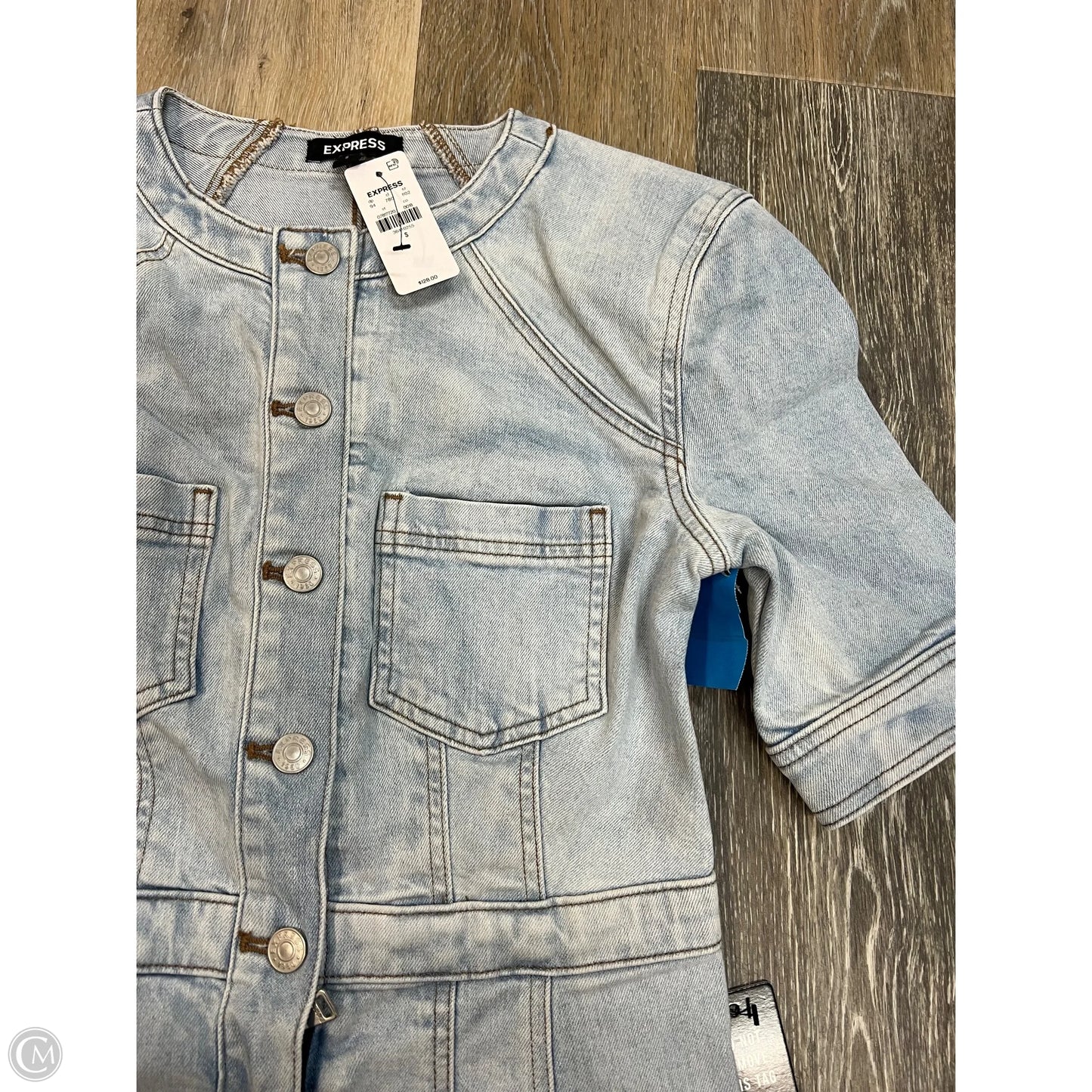 Dress Casual Short By Express In Blue Denim, Size: S