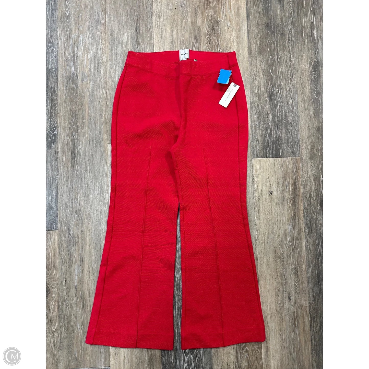 Pants Cropped By Maeve In Red, Size: S
