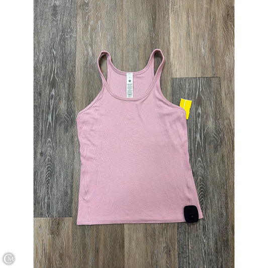 Athletic Tank Top By Lululemon In Pink, Size: 4