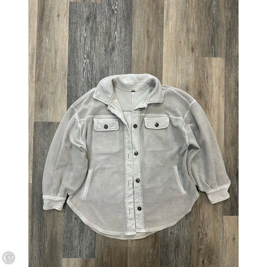 Jacket Shirt By Free People In Tan, Size: Xs