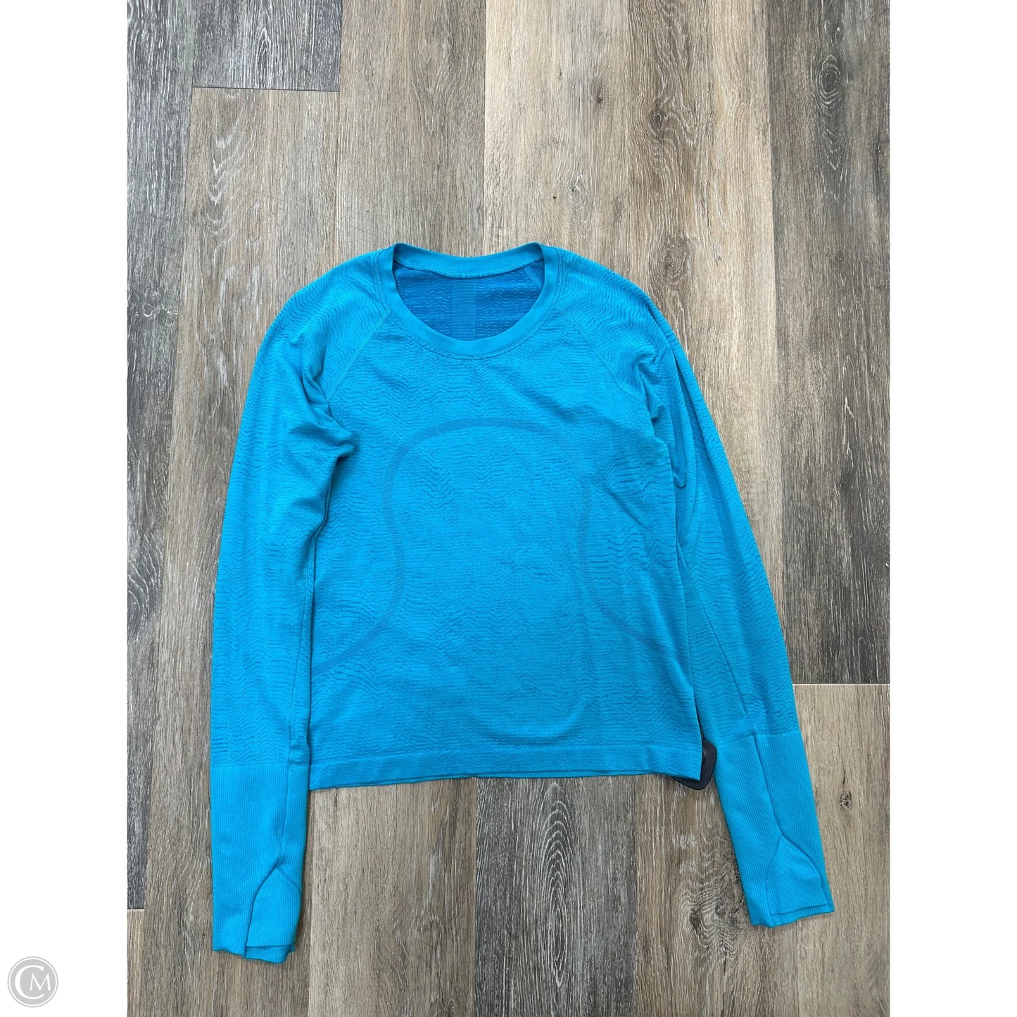 Athletic Top Long Sleeve Crewneck By Lululemon In Blue, Size: 6