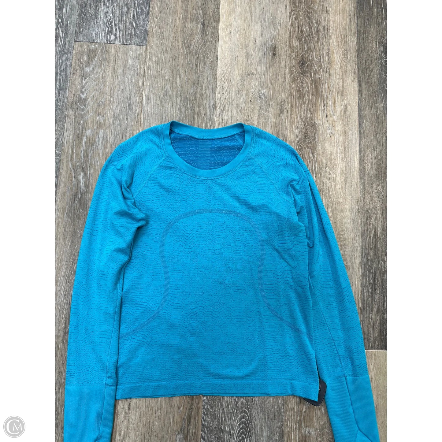 Athletic Top Long Sleeve Crewneck By Lululemon In Blue, Size: 6