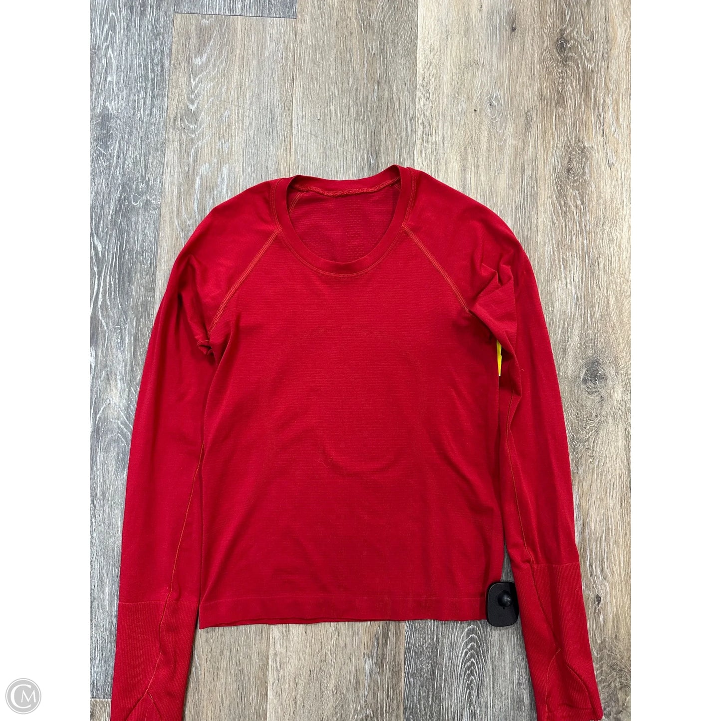 Athletic Top Long Sleeve Crewneck By Lululemon In Red, Size: 4