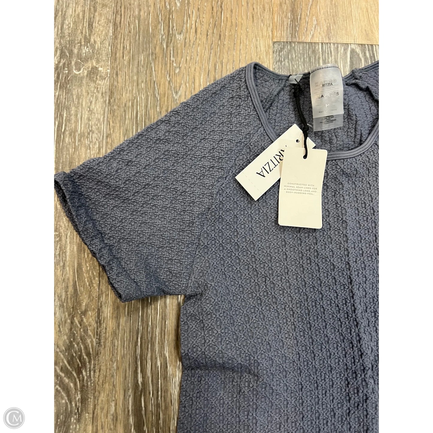 Top Short Sleeve By Aritzia In Blue, Size: M