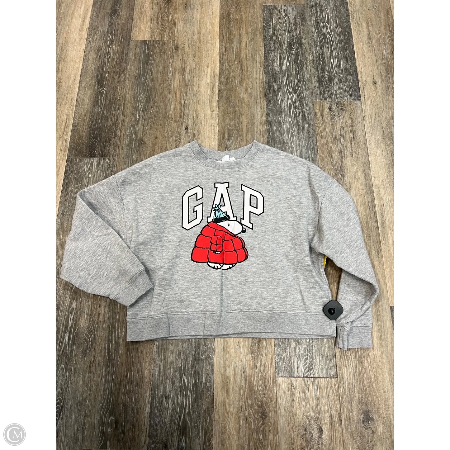 Sweatshirt Crewneck By Gap In Grey, Size: M