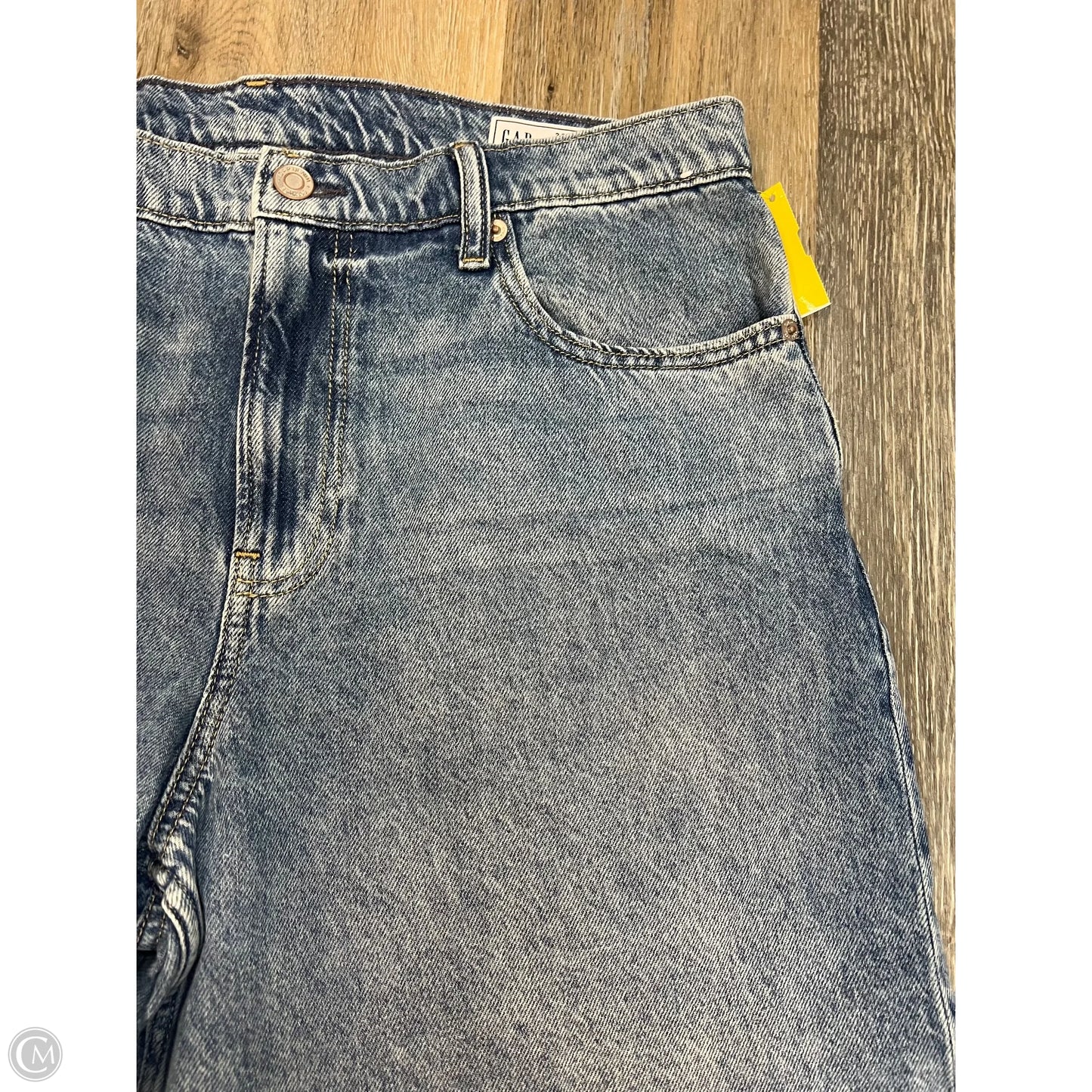 Jeans Wide Leg By Gap In Blue Denim, Size: 10