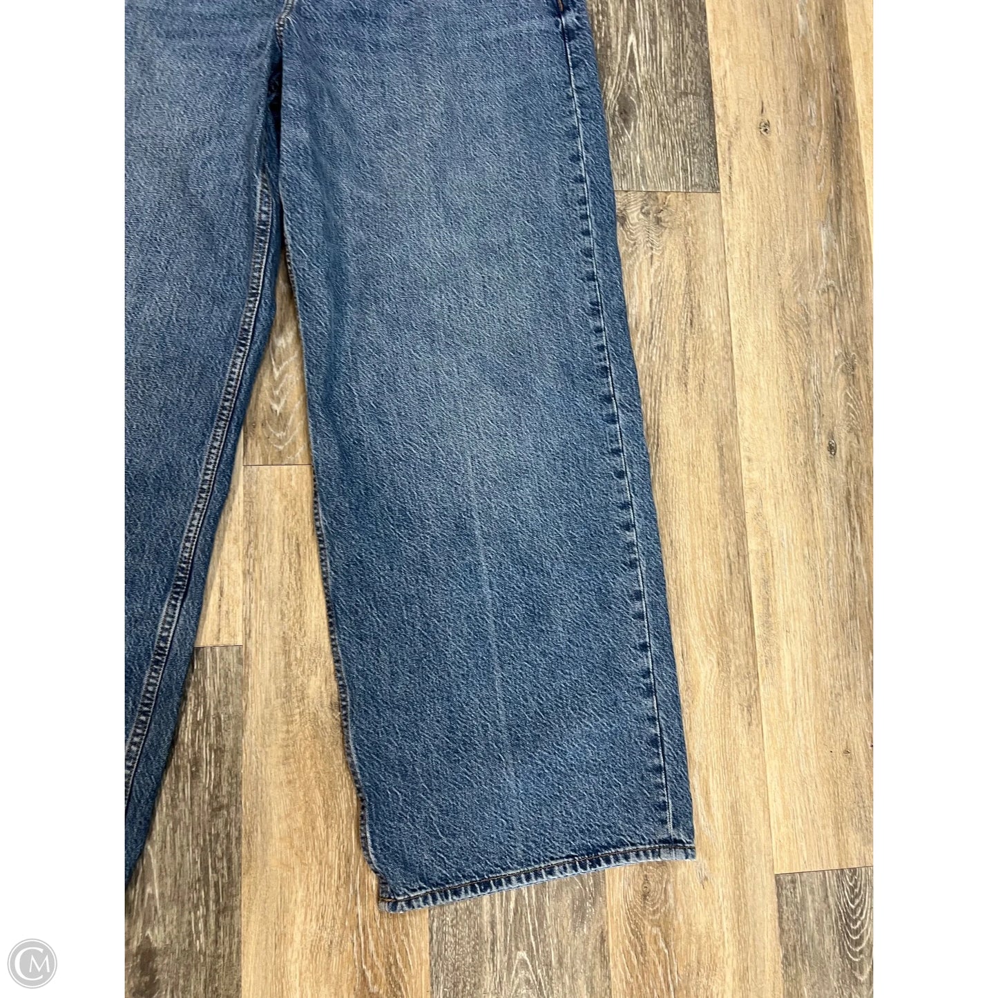 Jeans Wide Leg By Abercrombie And Fitch In Blue Denim, Size: 10/30