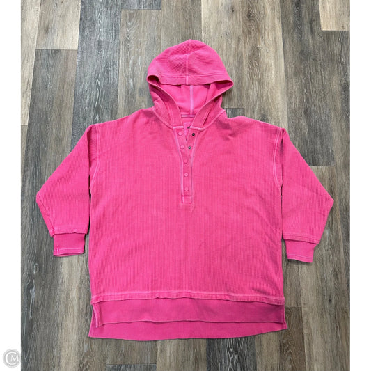 Sweatshirt Hoodie By Aerie In Pink, Size: M