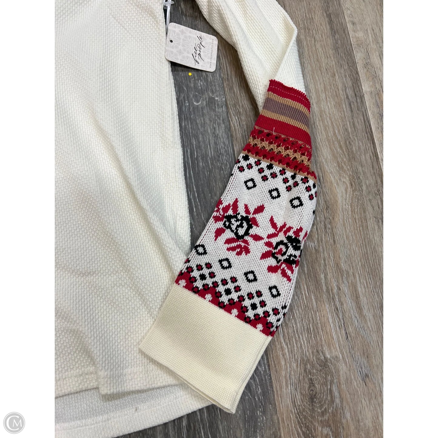 Top Long Sleeve By Free People In Cream, Size: S