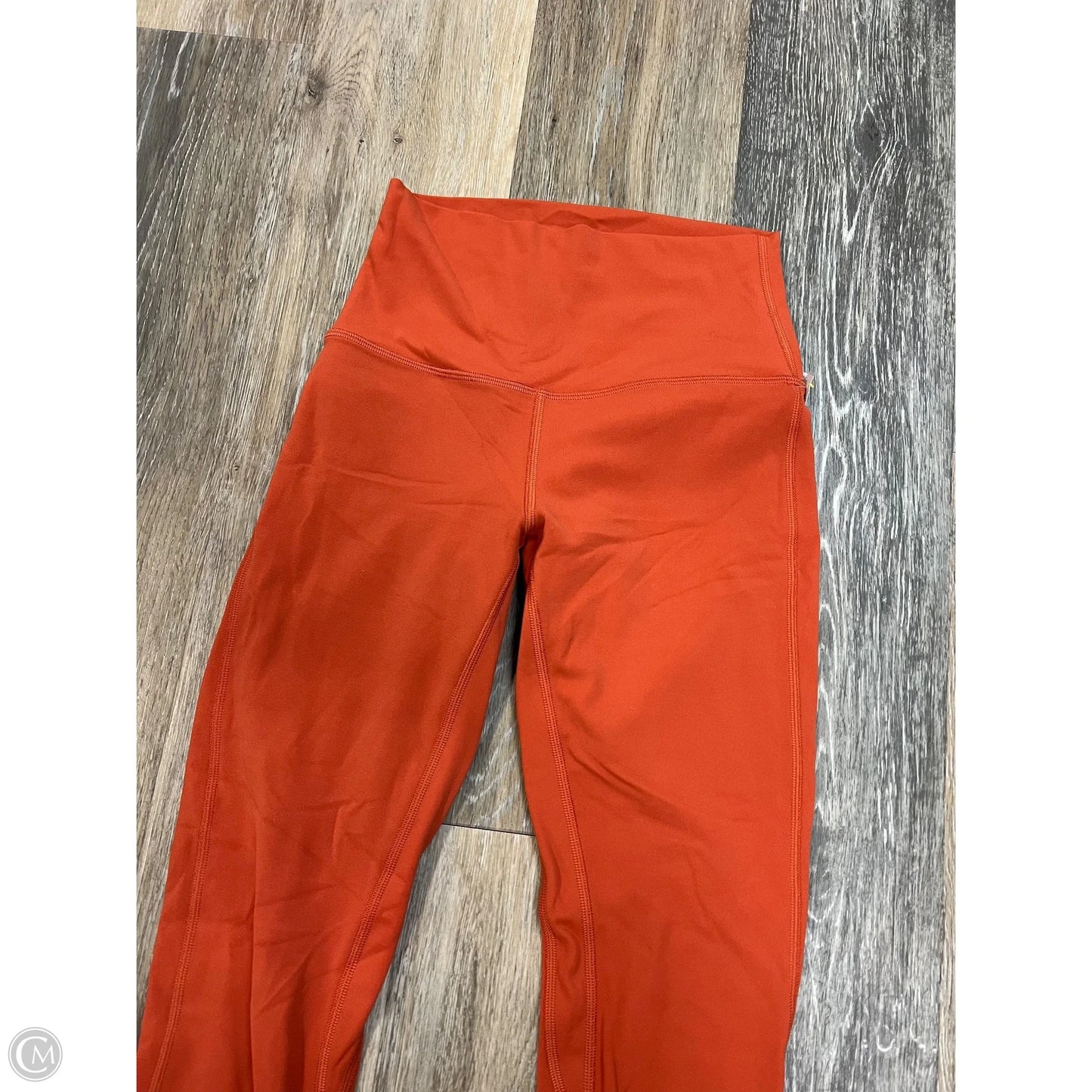 Athletic Leggings By Lululemon In Orange, Size: 4