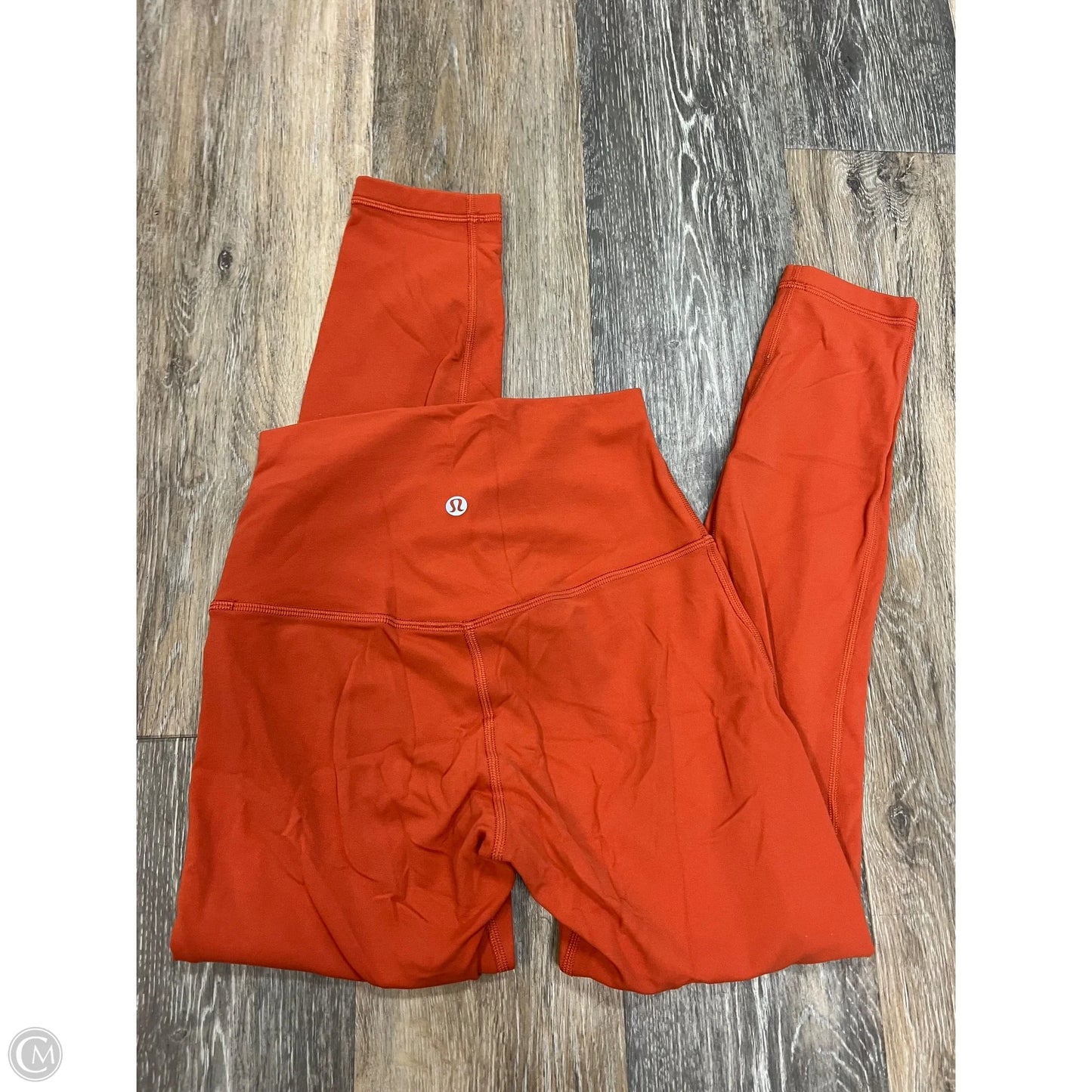 Athletic Leggings By Lululemon In Orange, Size: 4