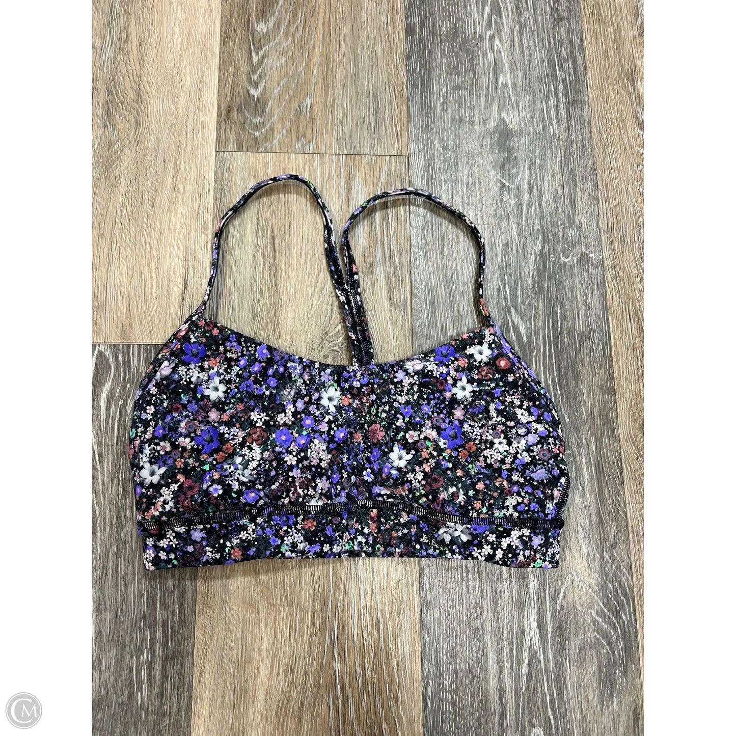 Athletic Bra By Lululemon In Floral Print, Size: 4