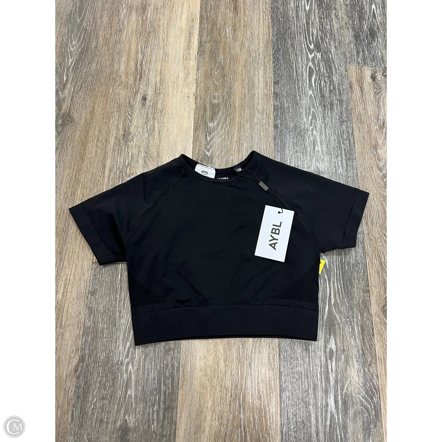 -Athletic Top Short Sleeve By AYBL In Black, Size: S