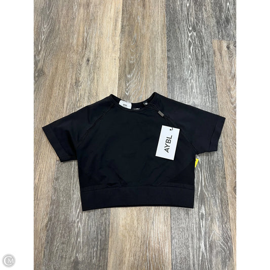 -Athletic Top Short Sleeve By AYBL In Black, Size: S