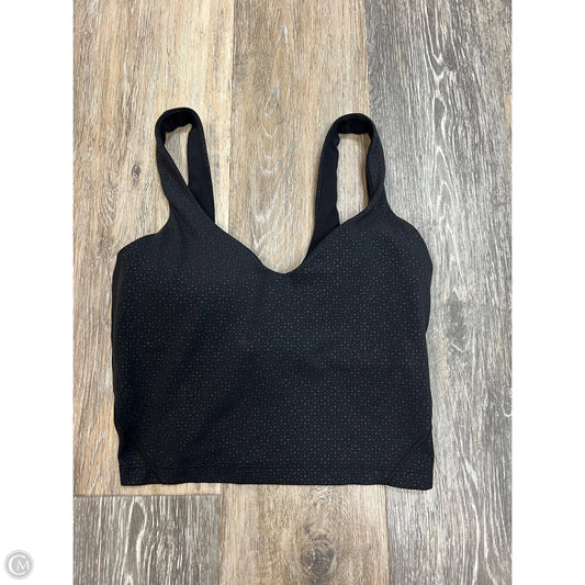 Athletic Tank Top By Lululemon In Black, Size: 4