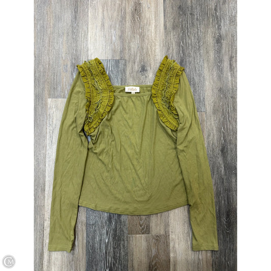 Top Long Sleeve By Listicle In Green, Size: Xl