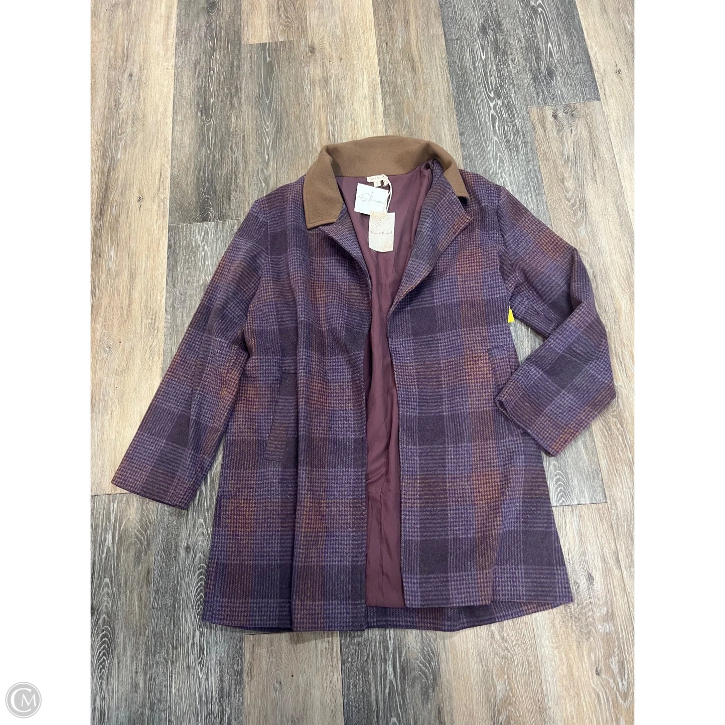Jacket Other By Hem & Thread In Plaid Pattern, Size: M