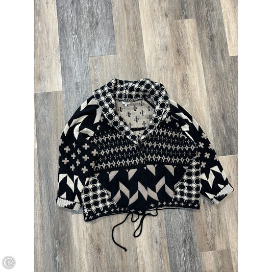 Sweater Cardigan By Easel In Black, Size: M