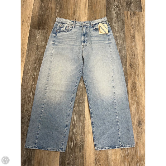 Jeans Straight By Mother In Blue Denim, Size: 12/31
