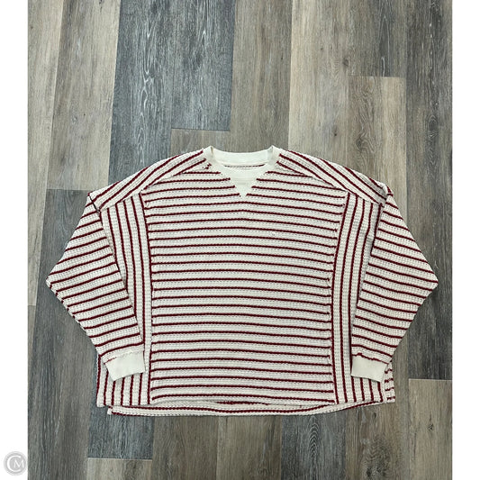 Sweatshirt Crewneck By American Eagle In Striped Pattern, Size: Xs