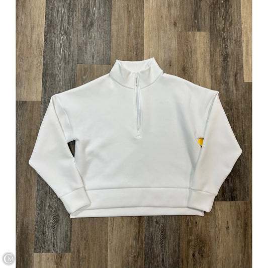 Athletic Sweatshirt Collar By Calia In White, Size: Xl